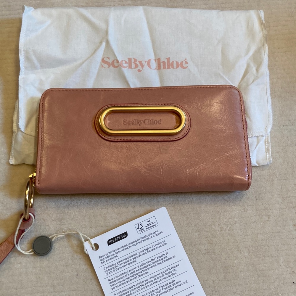 NWT See by Chloe Pink Clutch Wallet